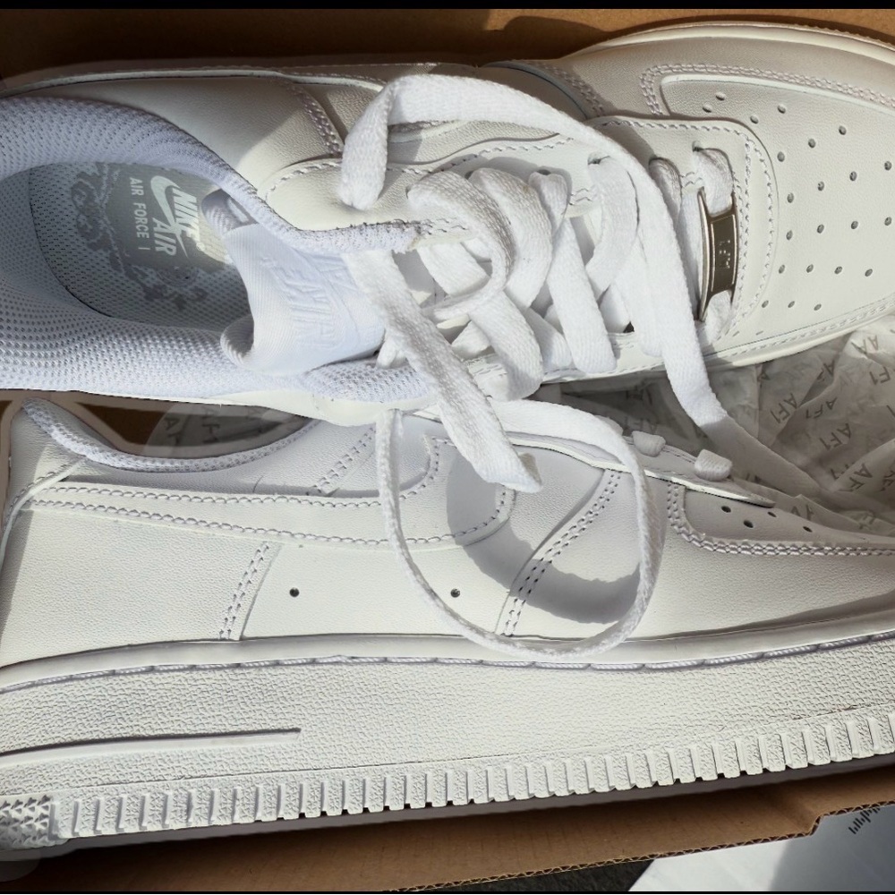 Brand new! Nike Air Force 1 Kids All-White Sneakers
